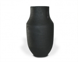 KITHIRA TALL BLACK vase